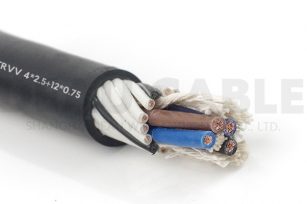 中度柔性电缆 trvv  4*2.5 12*0.75