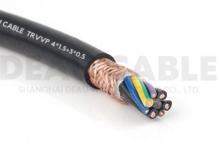 中度柔性屏蔽电缆 trvvp 4*1.5 3*0.3